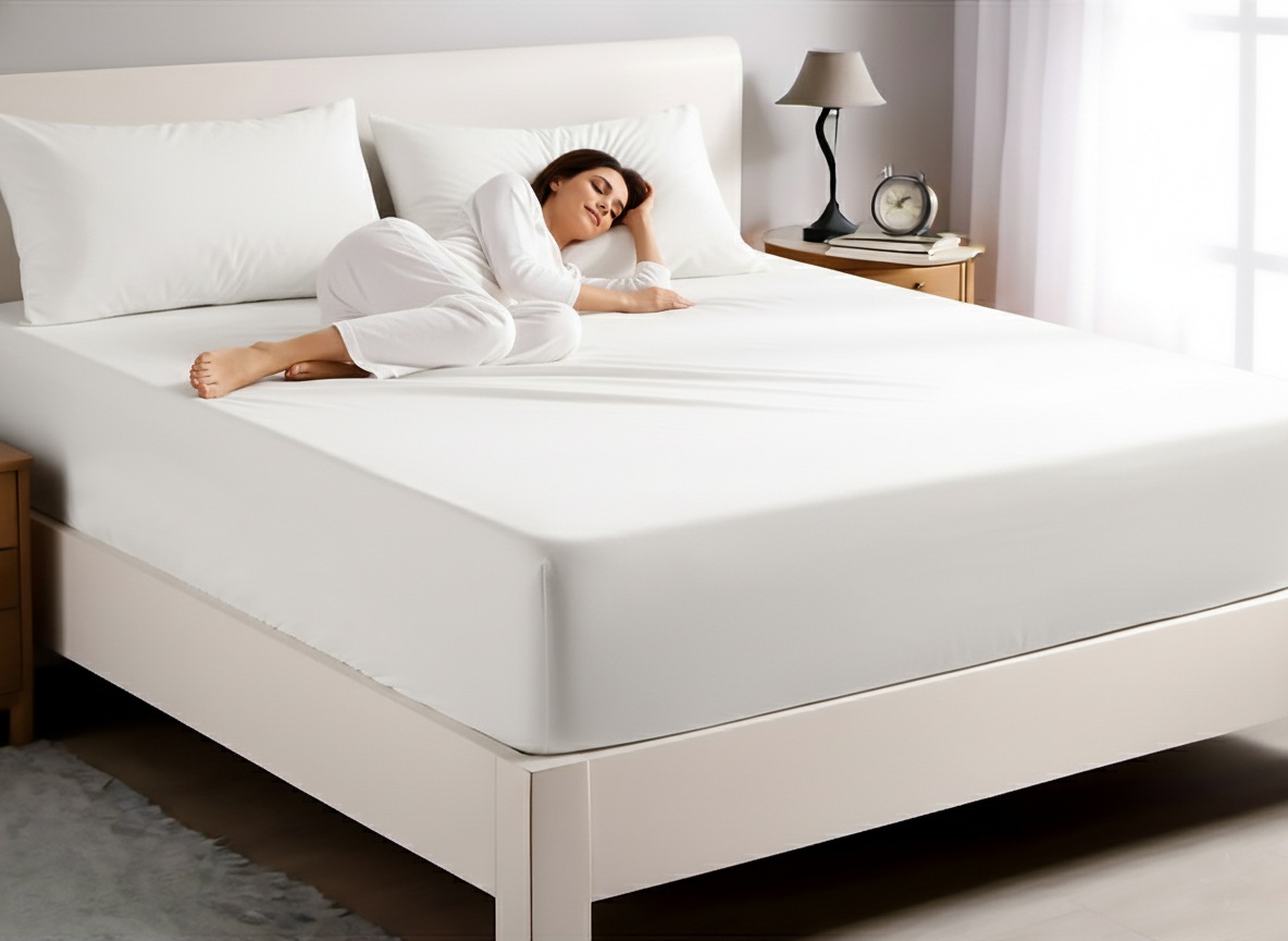 Velissima Premium Spannbettlaken, Reinweiß – 90-100 x 200-220 cm