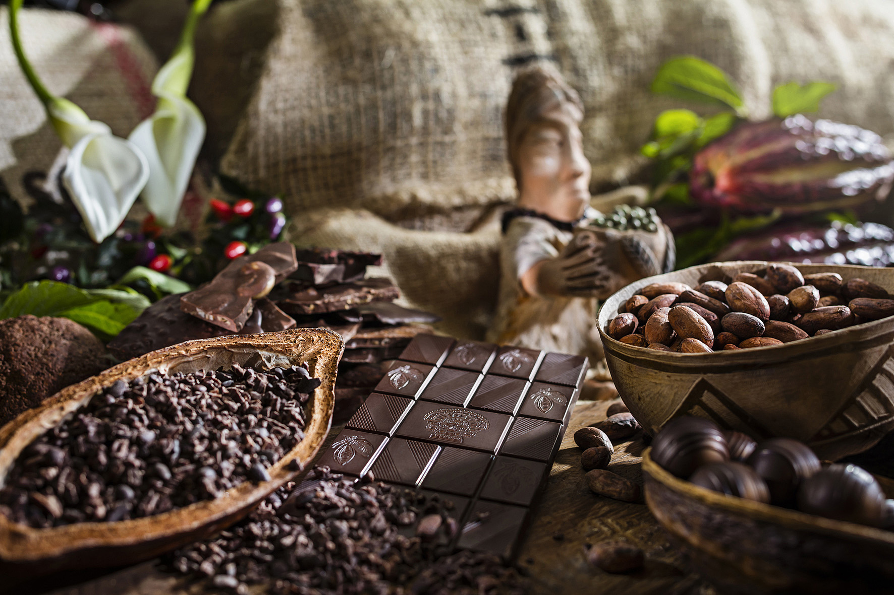90 Min. Schokoladen-Workshop und -Tasting inkl. mexikanische Trinkschokolade für 4 Personen bei Soirée Chocolat