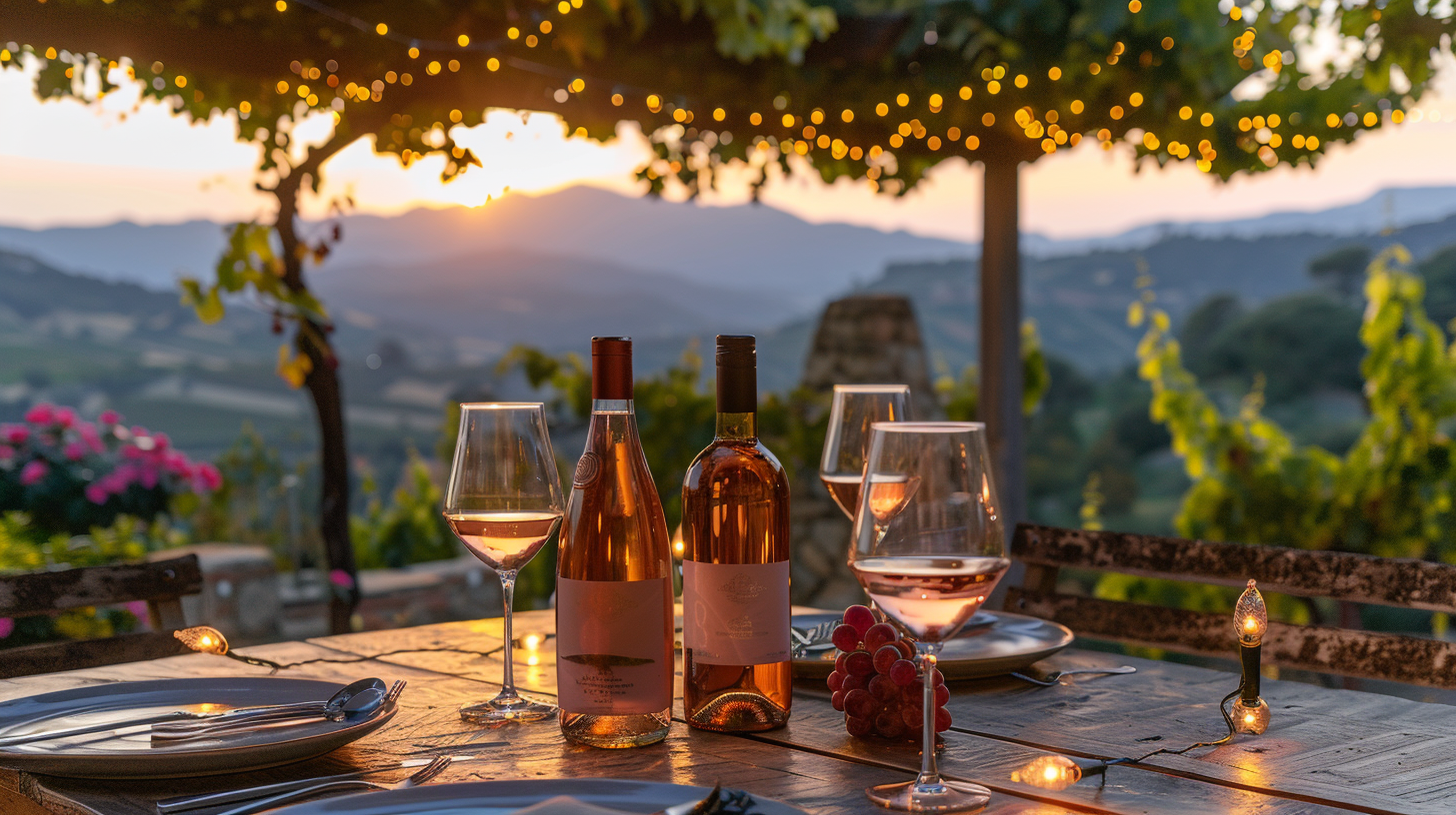 Rosado-Vielfalt Paket von Vinos