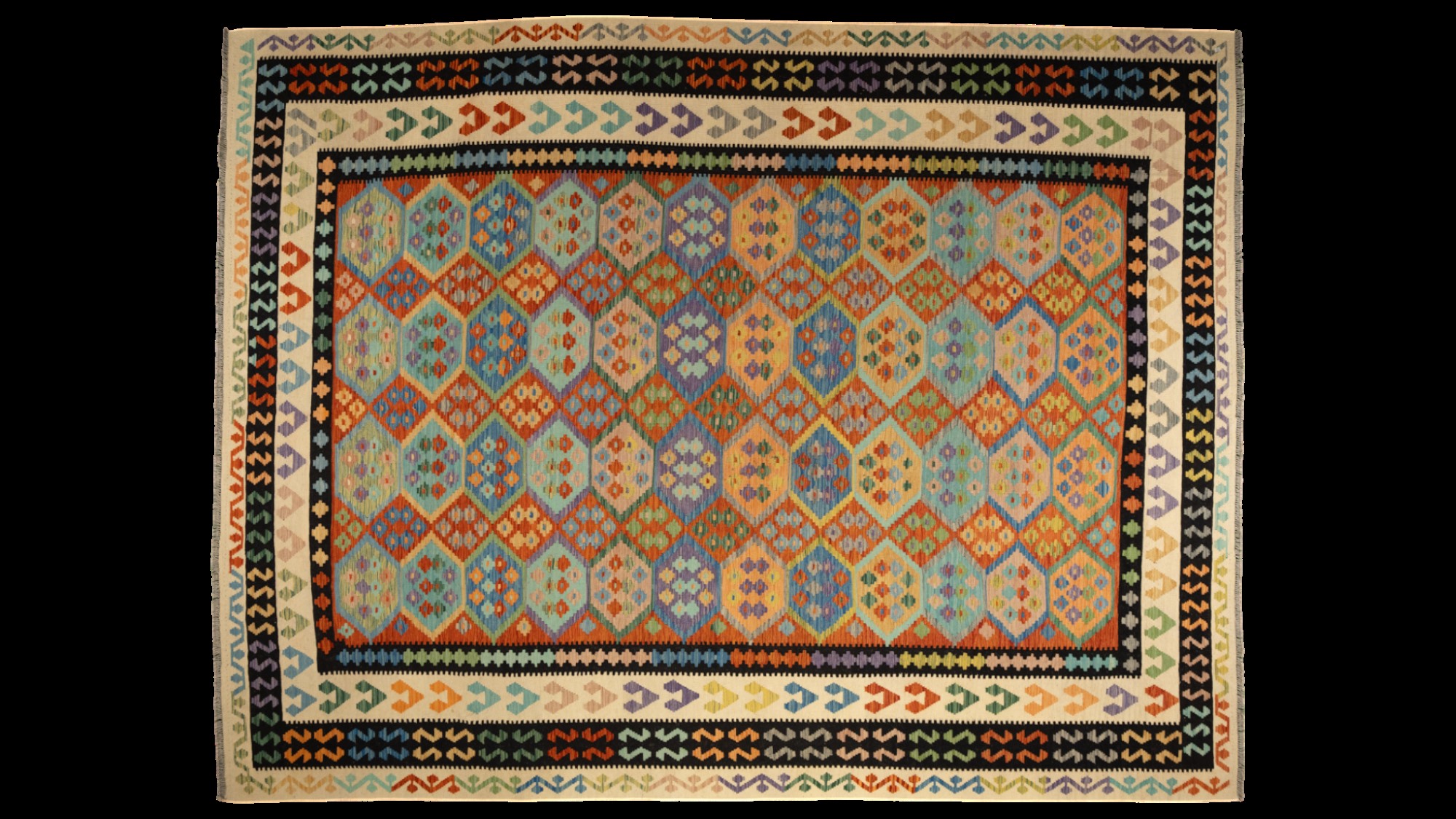Handgewebter Kelim-Teppich von Persica Langenfeld